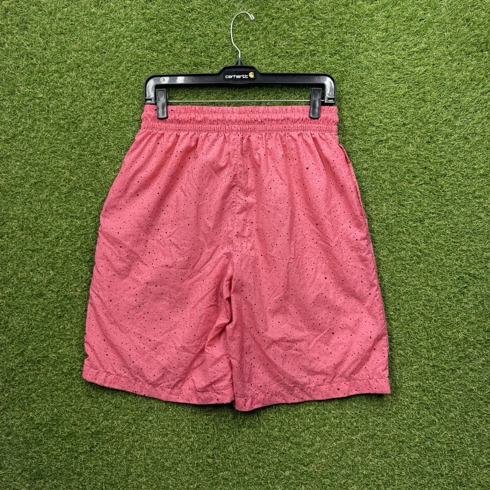 Nike Jordan Shorts Mens Medium Paint Splatter Graffiti Pink Softshell Nylon Y2K
